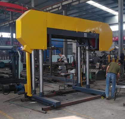 China Hard Wood Cutting Machine Large Portable Horizontal Wood Band Sawmill