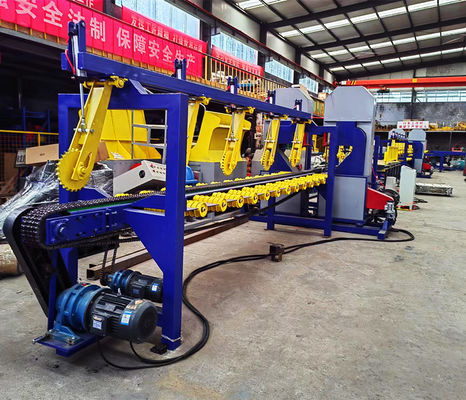 China Manufacturer Twin Vertical Saw Double Blades Wood Cutting Vertical Bandsaw Mills Sawmill Production Line