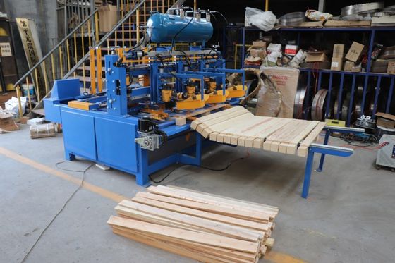 Automatic Wooden Pallet Production Line Manufacturing Plant Wood Pallet Leg Nailing Machine