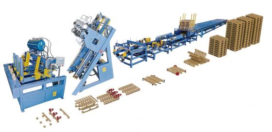 500Pallets/Day Automatic Euro Wood Pallet Making Wooden Pallet Production Line Machine