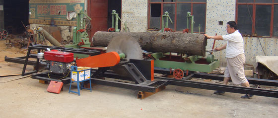 tree saw machine wood cutting machine, wood circular sawmill with carriage
