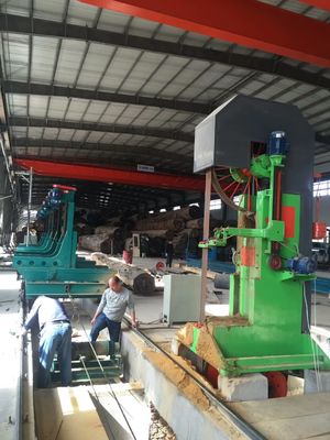 MJ329 Vertical Band Sawmill with Log Carriage /Manual or electric feeding vertical band saw