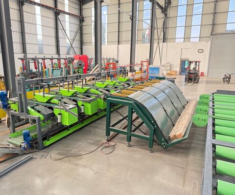 Horizontal Log Band Saw Heavy Duty Hydraulic Sawmill SW1200PRO Automatic Cutting Line