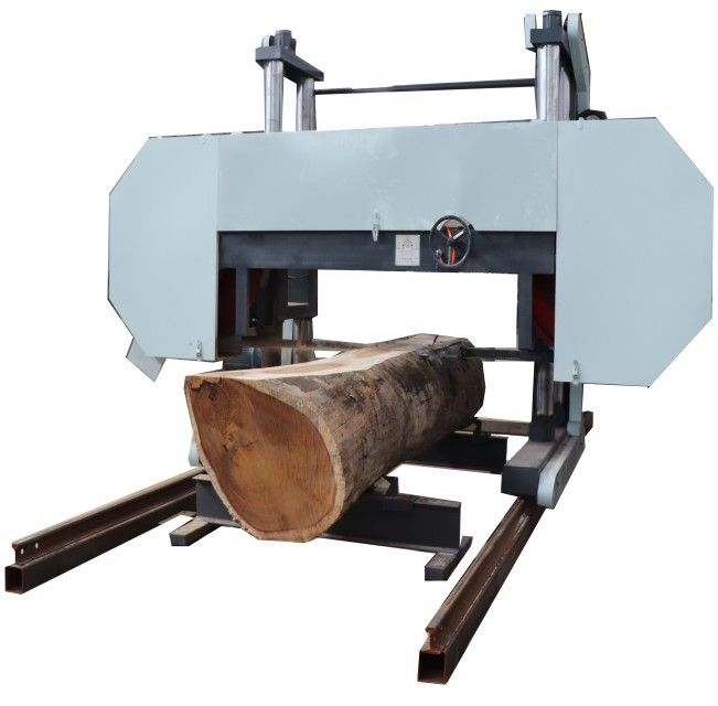 China Hard Wood Cutting Machine Large Portable Horizontal Wood Band Sawmill