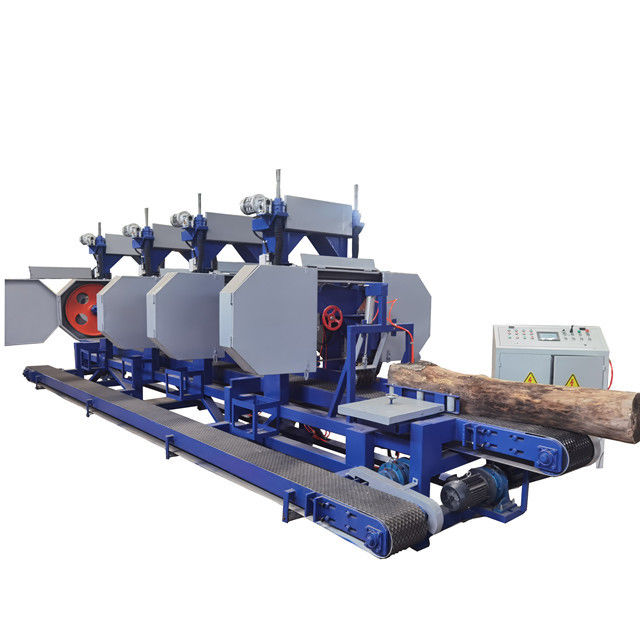 2/3/4/5/6 Heads High Speed Automatic Multi Head Wood Sawmill With Automatic Feeding System