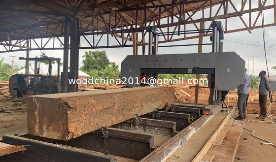Dia 2500mm CNC ตะแกรงอัตโนมัติ Wood Bandsaw เครื่องบานบานบานบานสําหรับการตัดไม้แอฟริกัน