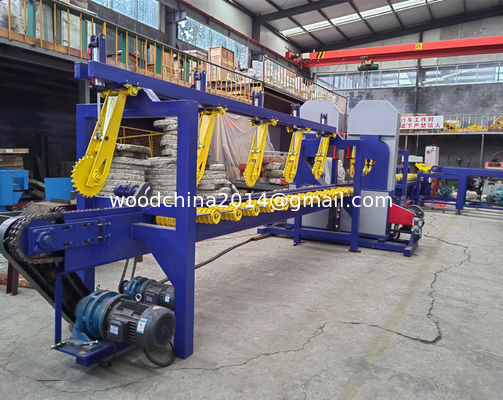 Double Blades Industrial Sawmill Equipment Wood Cutting Vertical Bandsaw Mills