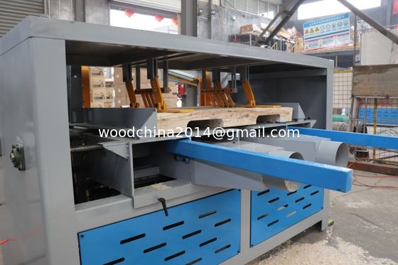 อัตโนมัติไม้ pallet เครื่อง grooving ไม้ pallet Stringers เครื่อง Groove Notcher