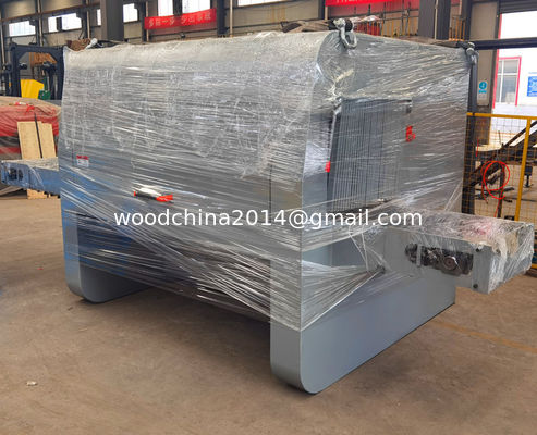 อุตสาหกรรมไม้ Logs หลายอัตโนมัติเส้นตรง Gang Log ตัดไม้ Multi Blade Rip Saw เครื่อง