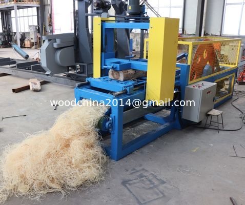 ความยาว 500 มิลลิเมตร Logs Processing Wood Wool Machine Firelighter การผลิต