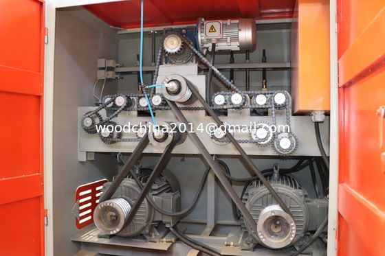 Double Shaft Multi Blade Rip Saw Circular Sawmill For Square Wood Cutting