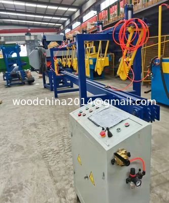 อัตโนมัติตั้ง Twin Blade Saw Bandsaw เครื่องบดบดสําหรับเครื่องจักรการผลิตไม้