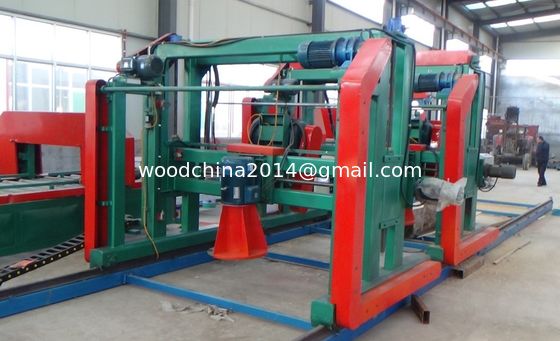 ติดตั้งแนวขอบสองวงกลม Saw Blades มุม Sawmill เครื่องตัด log เป็นไม้สี่เหลี่ยมครั้งหนึ่ง