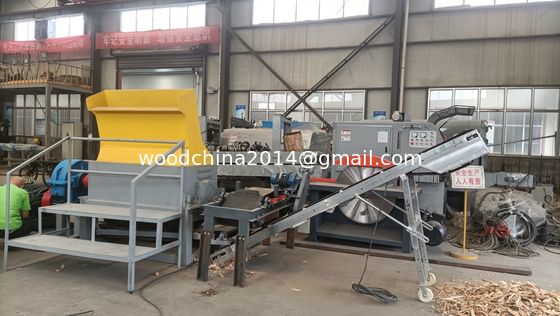 เครื่องบดพอลเล็ตไม้คอมแพคต์ เครื่องบดพอลเล็ตที่มีแม่เหล็กสําหรับอุตสาหกรรมครัวเรือน