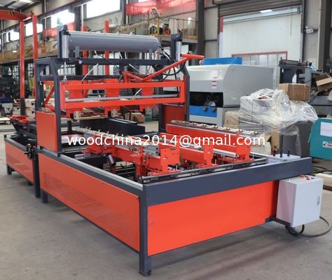 เครื่องตอกไม้พาเลทกึ่งอัตโนมัติพร้อมเครื่องตอกไม้พาเลท Palletizer