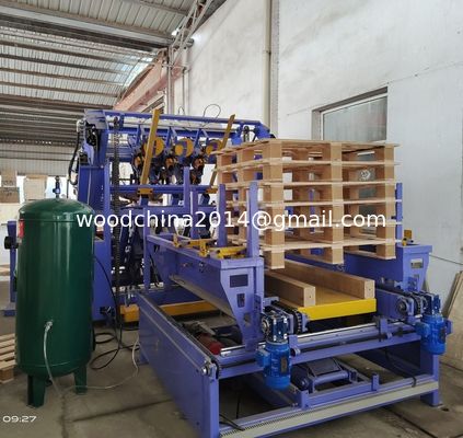 เครื่องตอกไม้พาเลทอัตโนมัติ Pallet Maker Machine, เครื่องตอกไม้พาเลทอัตโนมัติพร้อมการทำงานด้วยลม