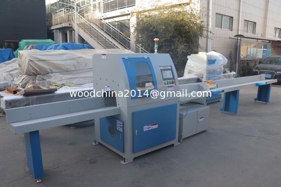 Wood Pallet Machine CNC Automatic Wood Cut Off Saw Machine For Sale, 450mm Saw Blade, 2-6m Feeding Table