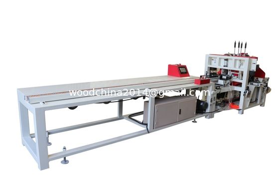 7.5KW อัตโนมัติ CNC ไม้ Pallet เท้า Pier การทําเครื่องสําหรับ 40-120MM ความหนา 40-100MM ความกว้าง
