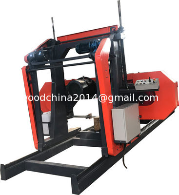 Log Wood Processing Sawmill Machine Wood Portable Sawmill เครื่องเลื่อยไม้แบบพกพา เครื่องเลื่อยแผงขอบอัตโนมัติ พร้อมเครื่องปรับเปลี่ยน
