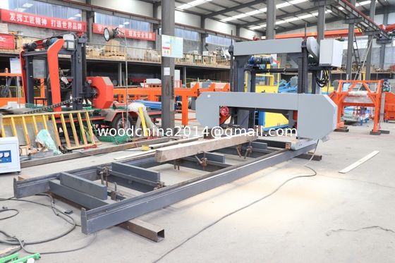 Log Wood Processing Sawmill Machine Wood Portable Sawmill เครื่องเลื่อยไม้แบบพกพา เครื่องเลื่อยแผงขอบอัตโนมัติ พร้อมเครื่องปรับเปลี่ยน