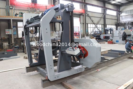 Log Wood Processing Sawmill Machine Wood Portable Sawmill เครื่องเลื่อยไม้แบบพกพา เครื่องเลื่อยแผงขอบอัตโนมัติ พร้อมเครื่องปรับเปลี่ยน