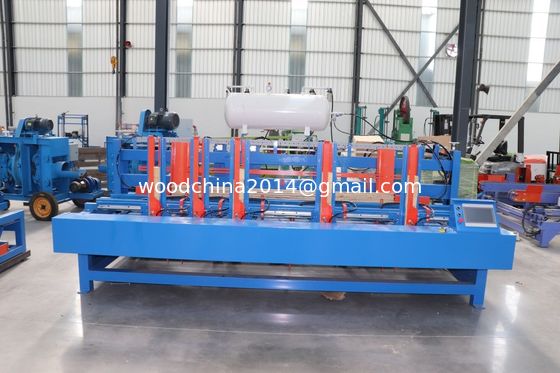 อัตโนมัติไม้ Pallet Block Nailing เครื่อง Pallet ขา Nailing เครื่อง