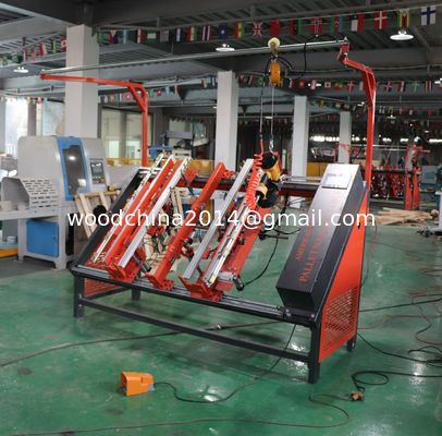 เครื่องปนูเมติก USA ประเภทไม้ Pallets Nailer เครื่องทําไม้ Pallet Stringer เครื่องเล็บไม้ Pallet