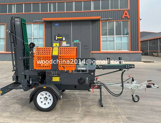 พลังงานและประสิทธิภาพ E เริ่มต้นเบนซิน Wood Log Splitter เครื่องแปรรูปไม้เผา
