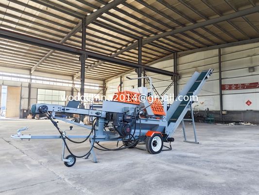พลังงานและประสิทธิภาพ E เริ่มต้นเบนซิน Wood Log Splitter เครื่องแปรรูปไม้เผา