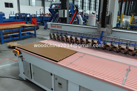 อัตโนมัติการตกแต่งบอร์ด เสียงกันเสียงเพดานแผ่นไม้ Nailing Machine