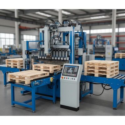 เครื่องเล็บพอลเล็ต CNC อัตโนมัติเต็ม พร้อมระบบควบคุมที่ฉลาดและความสามารถในการเล็บความเร็วสูง
