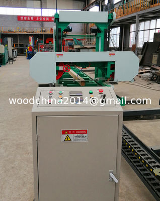 1000mm 1300mm Wood Portable Sawmill Electric Horizontal Bandsaw Band Saw Mill พร้อมอินเวอร์เตอร์ให้อาหาร
