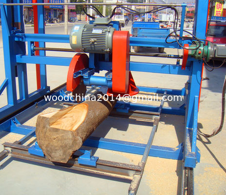 380v Double Saw Blade Angle โทรพกได้ Swing Blade Sawmill DS 2000 สําหรับขาย