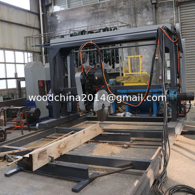 380v Double Saw Blade Angle โทรพกได้ Swing Blade Sawmill DS 2000 สําหรับขาย